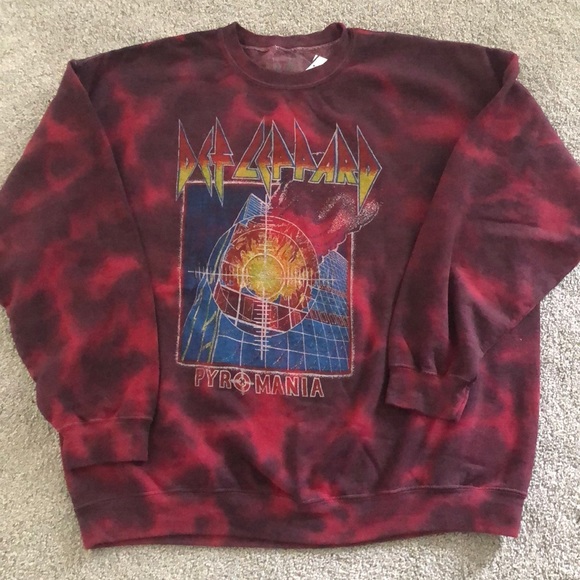 Urban Outfitters Tops - Brand new never worn UO Def Leppard sweatshirt